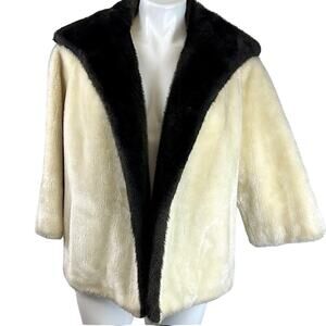 Black and Cream Women's Coat